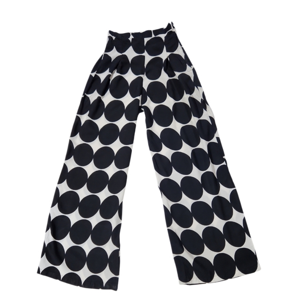 Blossom Boutique Black & White Palazzo Pants (S)